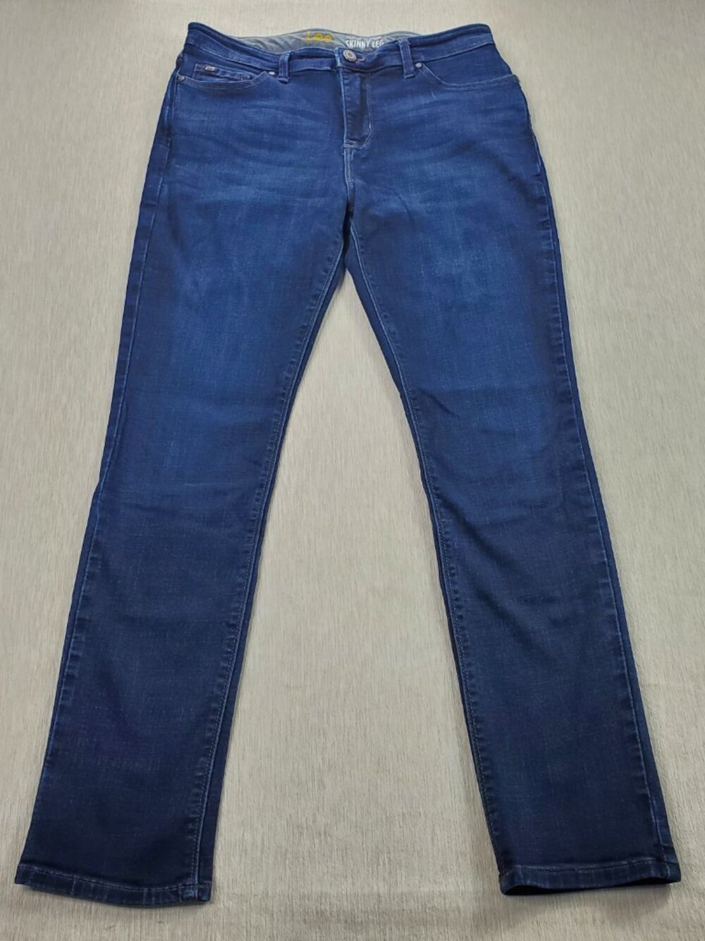 Lee Modern Series Womens Skinny Leg Mid Rise Fit Stretch Blend Jeans Size 12M